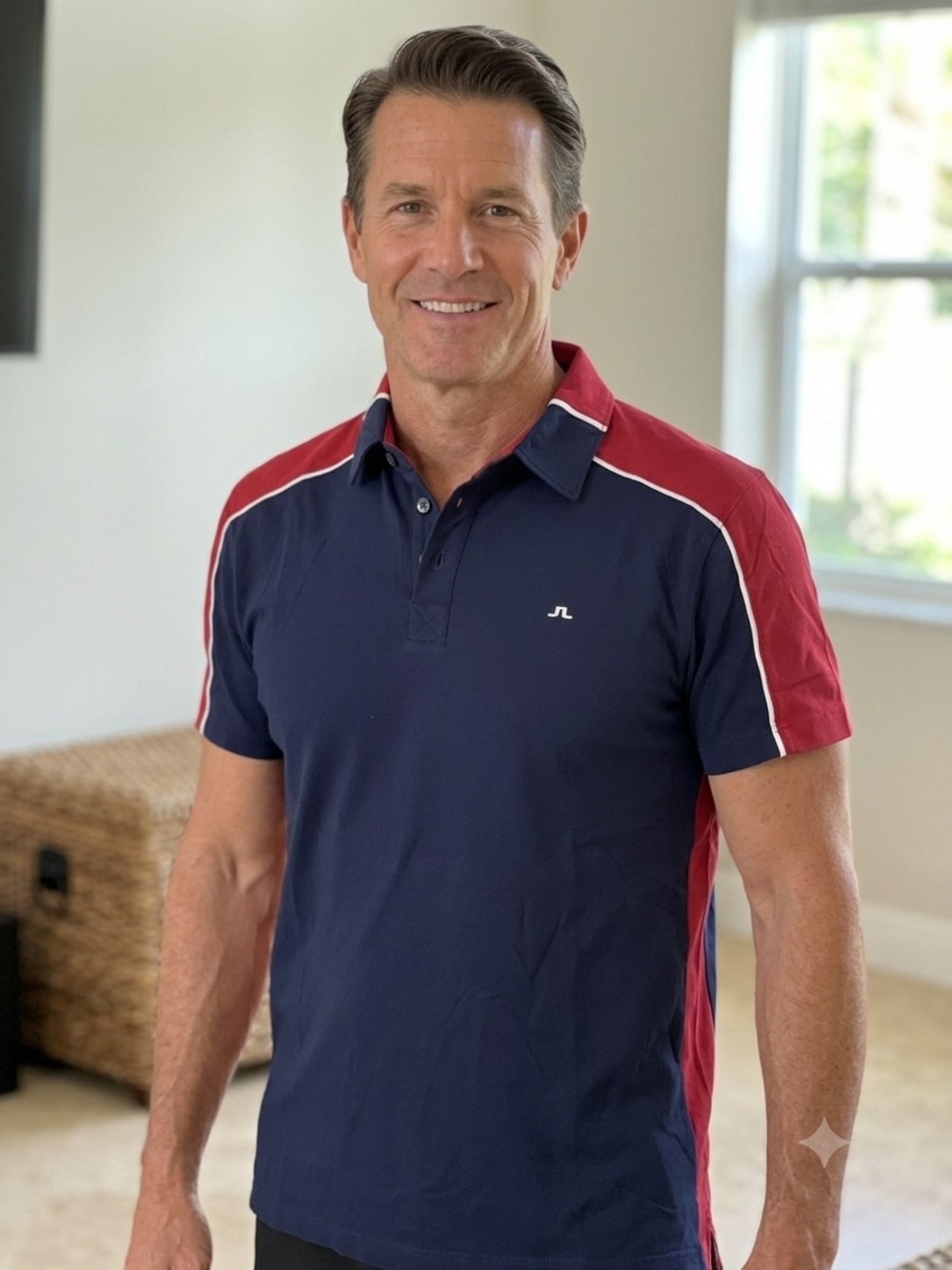J.Lindeberg Blue Bruce Polo Shirt